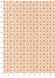 Damier rouge fond ivoire (70x100)