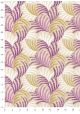 "Fougères" mauve et or (50x70)