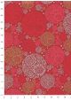 "Rosace" rouge or et argent (50x70)