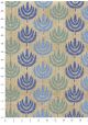 Lauriers bleus fond or (50x70)