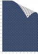 Recto verso "Pois ivoire fond bleu / Pois bleu fond ivoire" (70x100)