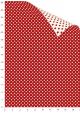 Recto verso "Pois ivoire fond rouge / Pois rouge fond ivoire" (70x100)