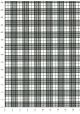 "Tartan" noir et blanc (50x70)