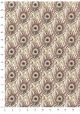 Venise plumes de paon - tendance violine réhaussées or (70x100)