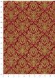 Lokta barocco or fond rouge framboise (50x75)