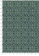 Baroque bleu indigo fond menthe (50x70)