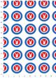 Play boy cible rouge bleu (50x70)*