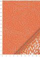 Kinkaku "pompon argent fond orange" (48x64)