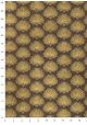 Papier lokta palmes or fond chocolat (50x75).