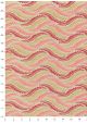 "Guirlande de feuilles" framboise rose et or (50x70)