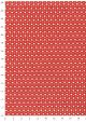 Mini coeurs framboise, ivoire et or fond rouge (50x70)