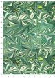 Papier marbré 2 tons vert (70x100)