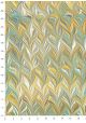 Papier marbré vert et jaune (70x100)