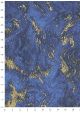 Marbré peigné marine et or (70x100)