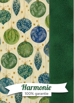 HAHARMONIE DUO Les boules de Noël vertes et bleues
