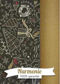 HARMONIE DUO Merry Christmas fond noir