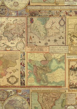 Planche de cartes du monde (50x68)