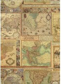 Planche de cartes du monde (50x68)