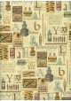 Les accessoires de calligraphie réhaussé or (50x68)