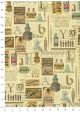 Les accessoires de calligraphie réhaussé or (50x68)