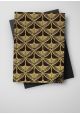 Papier lokta grain de riz or fond noir (50x75)