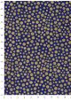 Papier lokta les cercles or sur fond bleu vif (50x75)