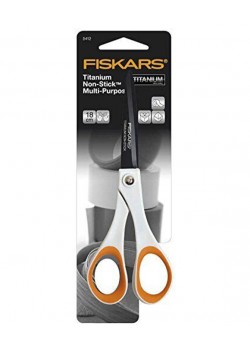 Ciseaux FISKARS anti-adhésifs 18cm pour droitier & gaucher