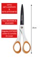 Ciseaux FISKARS anti-adhésifs 18cm pour droitier & gaucher
