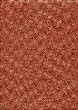 Papier lokta entrelacs or fond rouge (50x75)