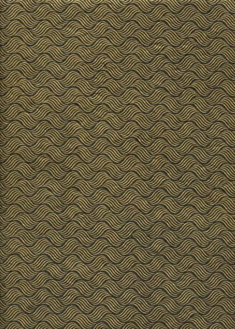 Papier lokta entrelacs or fond noir (50x75)