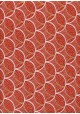 Papier lokta "circulaire" fond rouge (50x75)