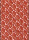 Papier lokta "circulaire" fond rouge (50x75)