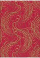 Lokta arabesques or fond chocolat (50x75)