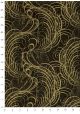 Lokta arabesques or fond noir (50x75)