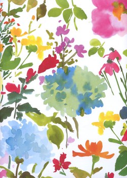 Floral de printemps fond blanc (68x98)