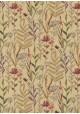 Planche feuillage coloré fond beige (46x70)