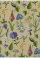 Planche de fleurs fond beige (68x98)