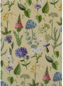 Planche de fleurs fond beige (68x98)