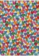 Planche de coeurs colorés (68x98)