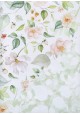 Recto verso "Fleurs romantiques / floral ton menthe" (68x98)