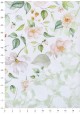 Recto verso "Fleurs romantiques / floral ton menthe" (68x98)