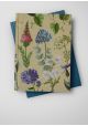 Planche de fleurs fond beige (68x98)