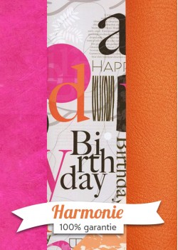 HARMONIE TRIO recto-verso happy birthday flashy