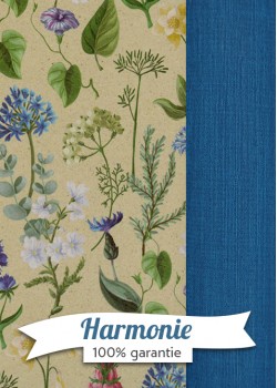 HARMONIE DUO planche de fleurs fond beige