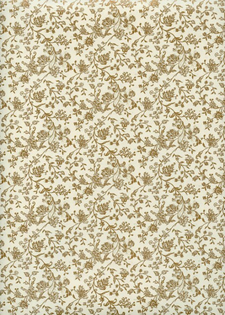 Floral or fond ivoire (70x100)