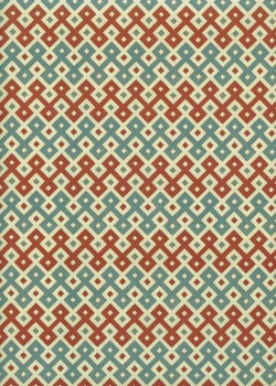 Labyrinthe bleu et rouge (70x100)