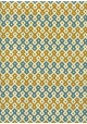 Labyrinthe moutarde et bleu (70x100)