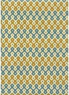Labyrinthe moutarde et bleu (70x100)