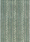 Tapisserie ancienne ambiance bleu paon (70x100)