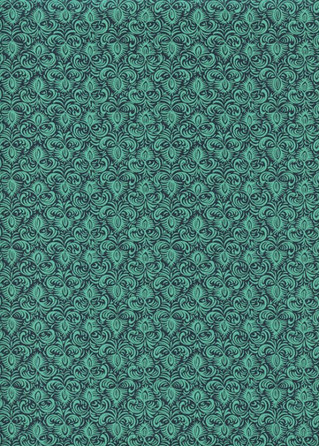 "Jasmine" turquoise fond marine (50x70)